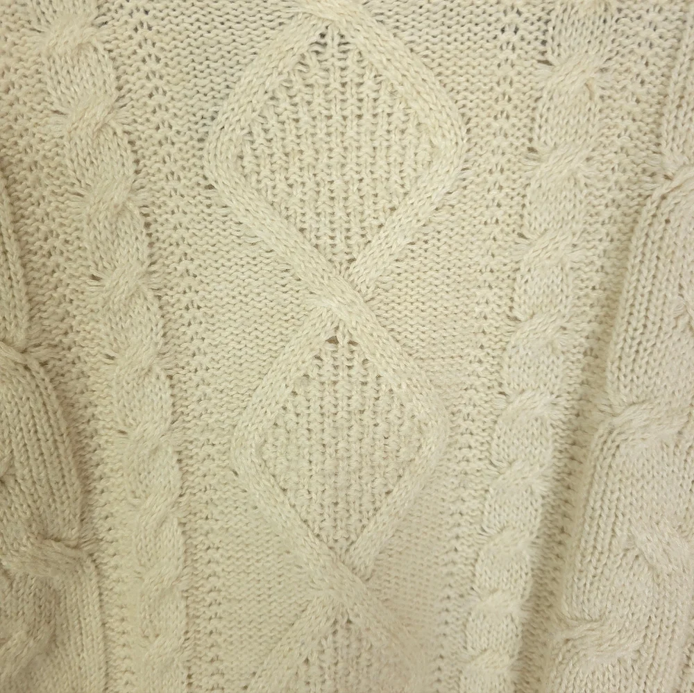 Gap Oversized Cream Wool/alpaca/cotton Blend Sweater XL Tall - Picture 3 of 6